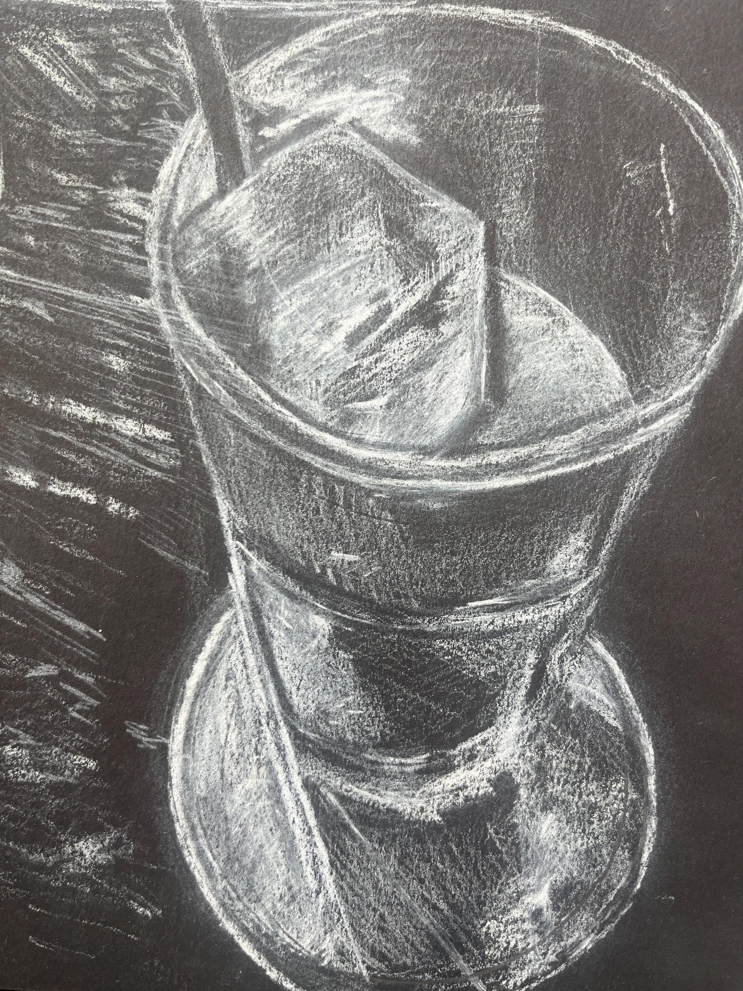 Dutch Kills Long Island City Cocktail Bark Chalk Drawing Print 9” x 12”