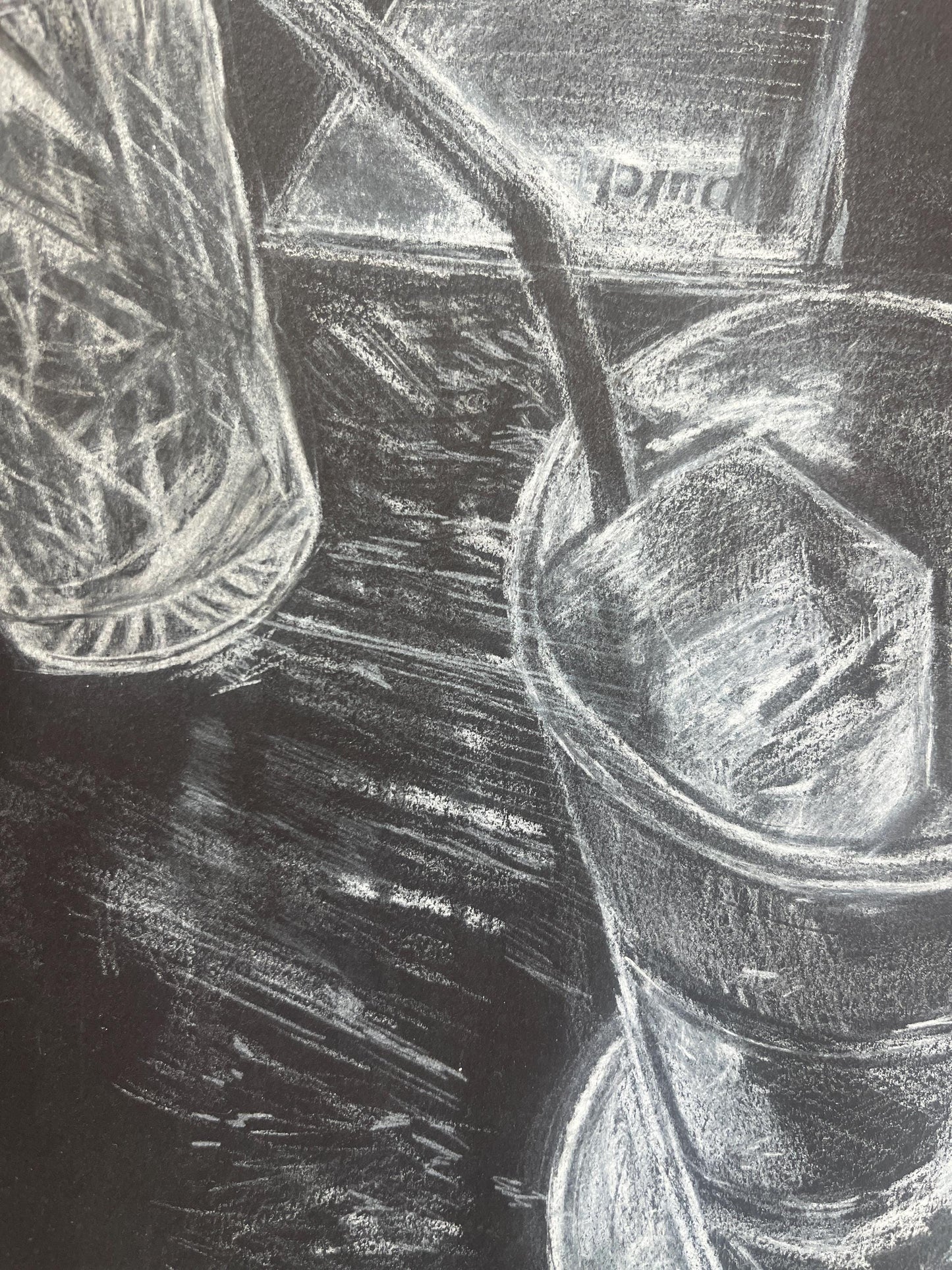 Dutch Kills Long Island City Cocktail Bark Chalk Drawing Print 9” x 12”